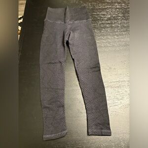 Avocado snakeskin leggings